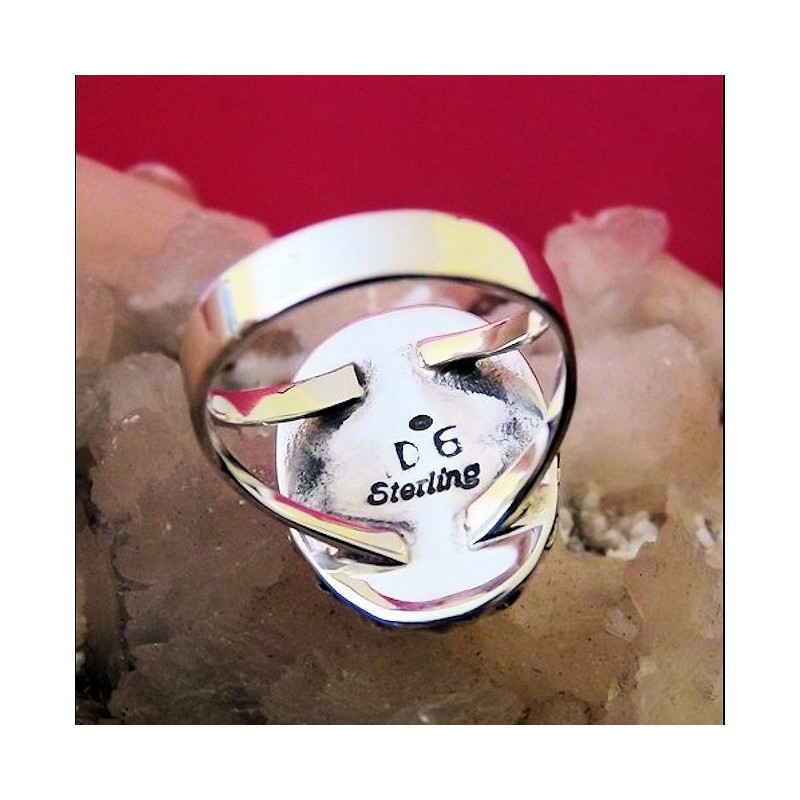 Spiny Oyster Overlay Sterlingsilver Ring For Woman