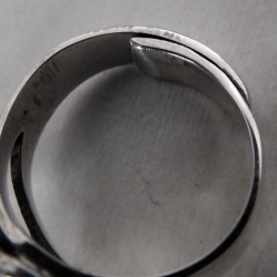 Koralle Türkis Schlange Verstellbar Damenring Aus Silber 925