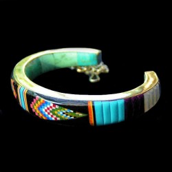 Bracelet Zuni en Argent & Pierres Pour Femme