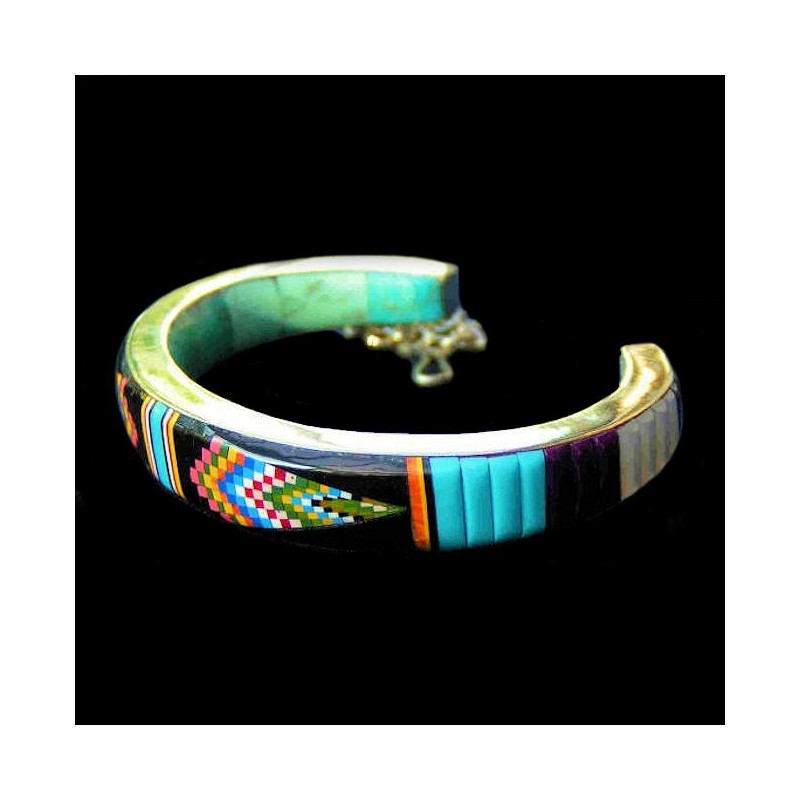 Bracelet Zuni en Argent & Pierres Pour Femme
