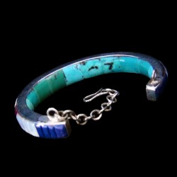 Bracelet Zuni en Argent & Pierres Pour Femme