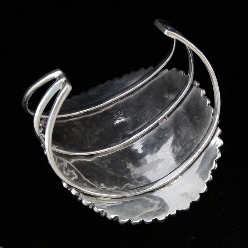 Teardrop Zuni Armreif Für Damen Aus Silber 925 Farbe Nach Wahl