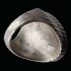 Bague Navajo Ovale Mosaique Multicolore en Argent 925 Pour Homme