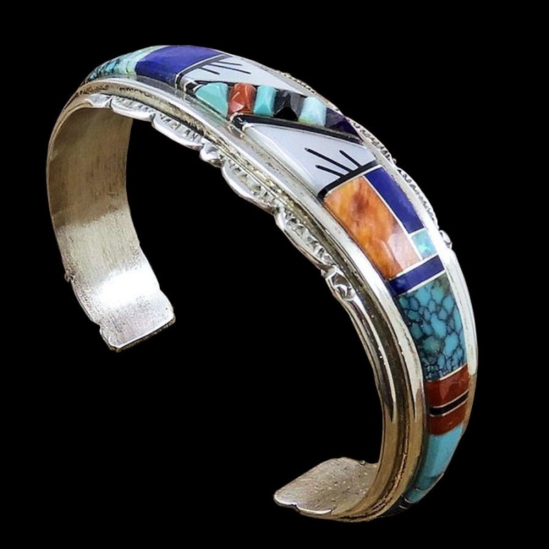 Zuni Overlay Armeif  Für Damen Aus Silber 925