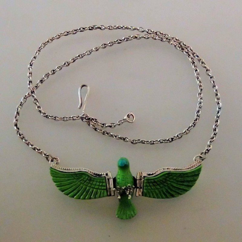 Collar del Aguila de Plata 925 Color de Elección