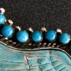 Adler Halskette Aus Silber 925 Mit Cabochons Farbe Farbe nach Wahl