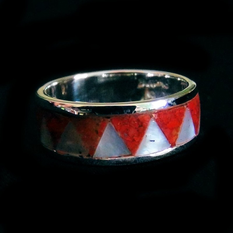 Hochzeitsring Verlobungsring Sterlingsilber Bandring Aus Silber und Edelsteinn Farbe nach Wahl