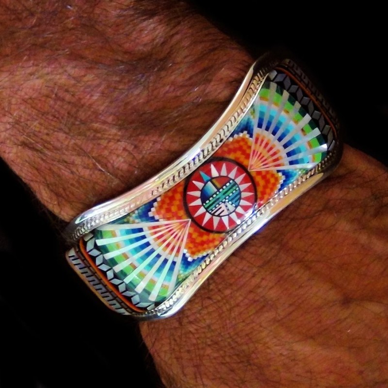 Indian Zuni Silver Bracelet for Woman and For Man