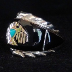 Donnervogel Ring Aus Silber 925 & Bronze Indianerring