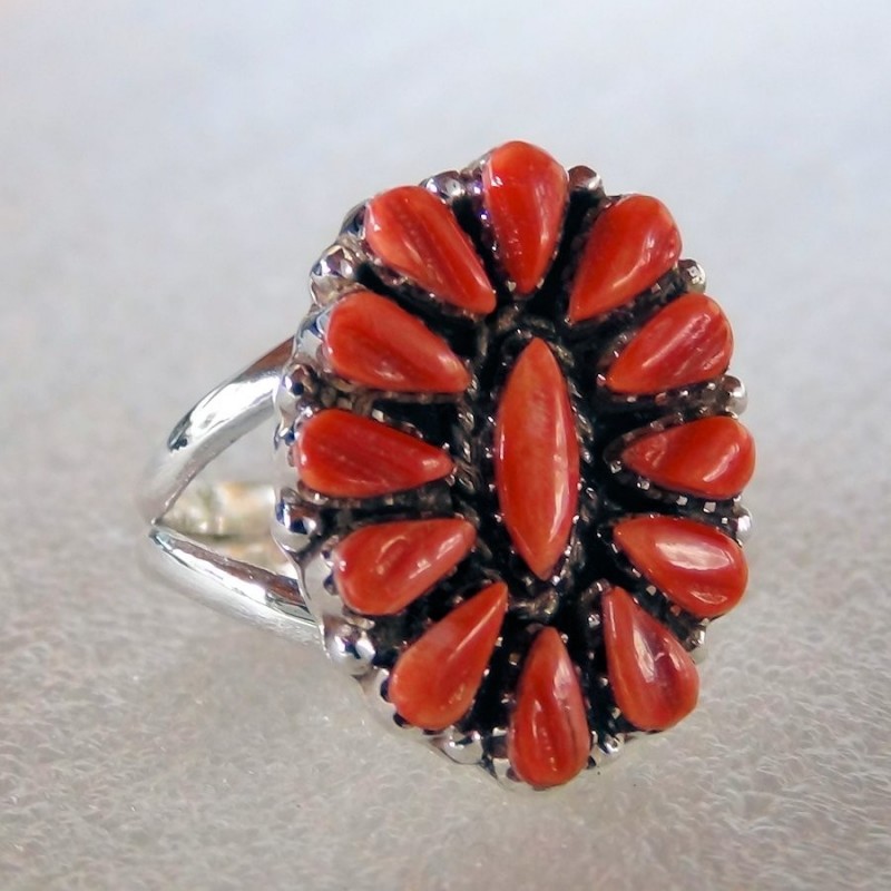 Flower Navajo Ring for woman Color Choice