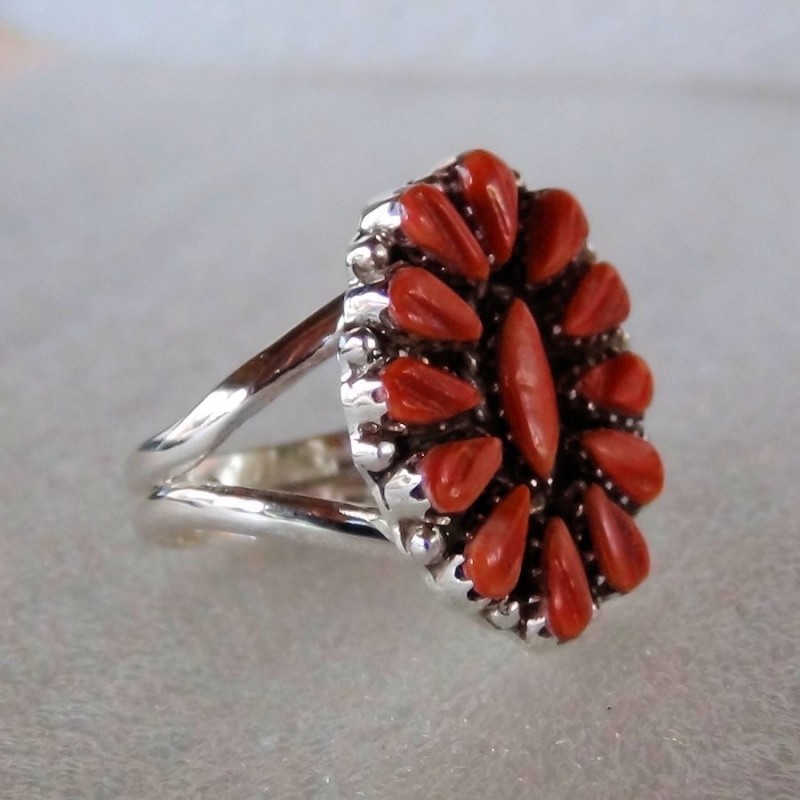 Flower Navajo Ring for woman Color Choice