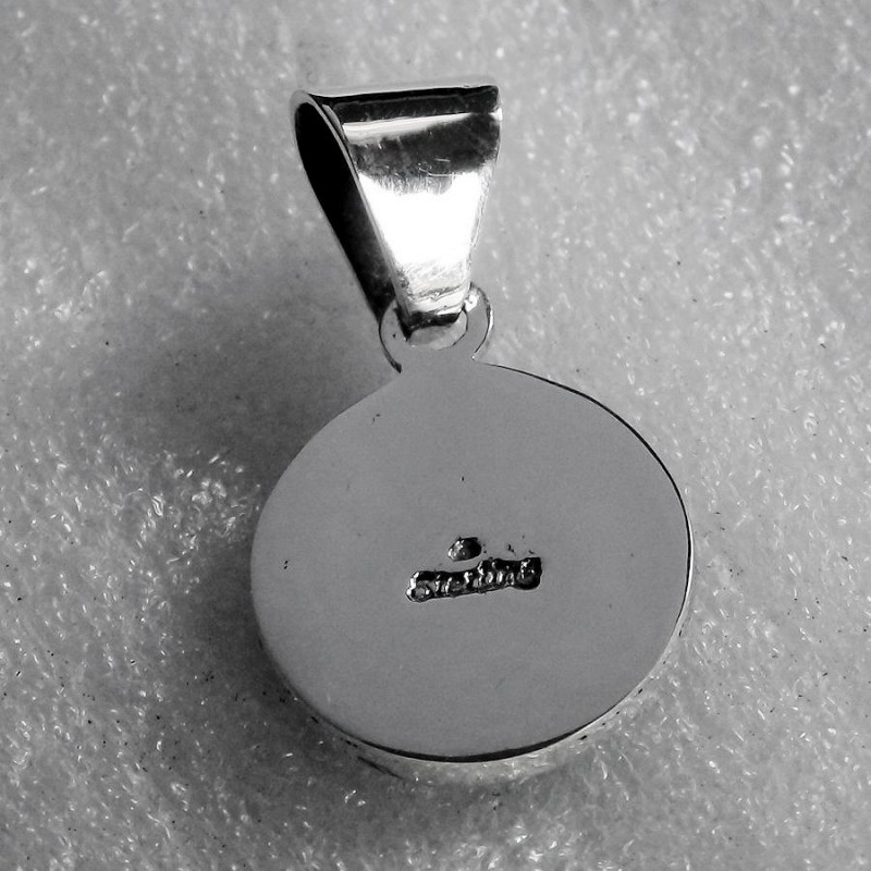 Pendentif Univers en Argent 925 et Pierres Semi-Précieuses