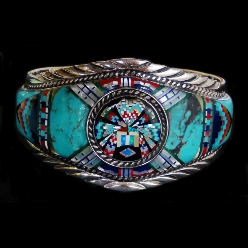 Bracciale Zuni Kashina in Argento 925 per Uomo e Donna