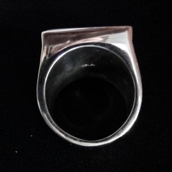 Brown & black Jasper & Tiger Eye Navajo Sterlingsilver Ring