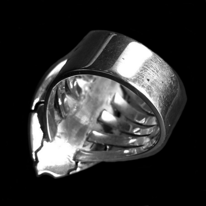 Corn Row Inlay Sterlingsilver Navajo Ring for Woman