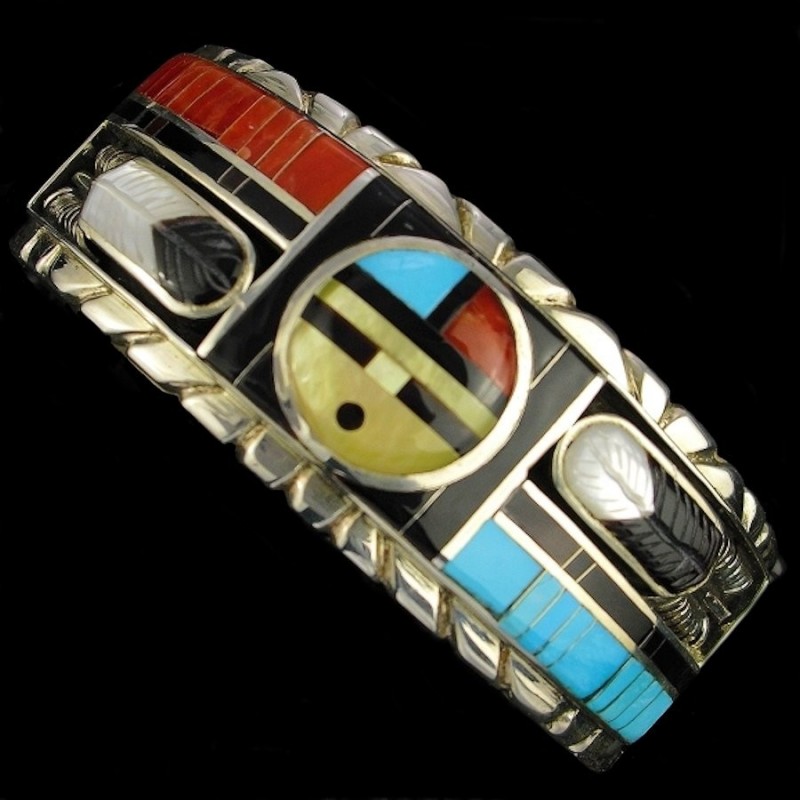 Bracelet Amerindien Dieu Soleil Zuni