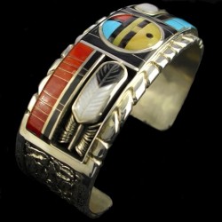 Bracelet Amerindien Dieu Soleil Zuni