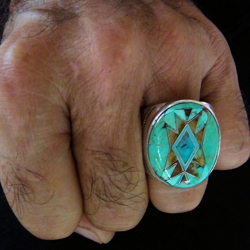Bague Amérindienne Navajo Homme