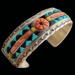 Bracciale Navajo Sun Cobblestone dei nativi americani