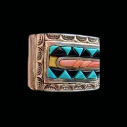Bracelet Amérindien Navajo Soleil Cobblestone