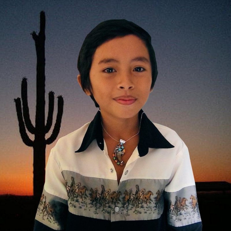 Pendentif Griffe d'Ours en Argent et Cabochons de Turquoise, Gaspéite et Spondylus