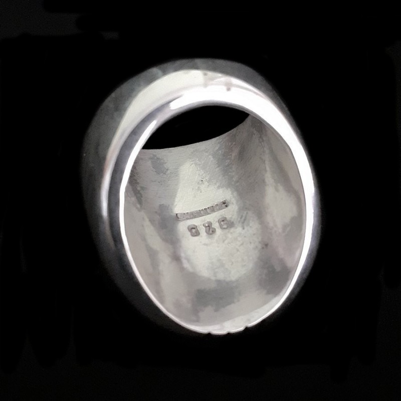 Navajo Thunderbird Overlay Sterling Silver, For Men