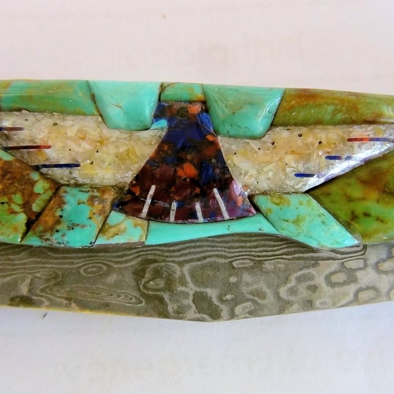 Couteau Pliant Thunderbird Fond Turquoise