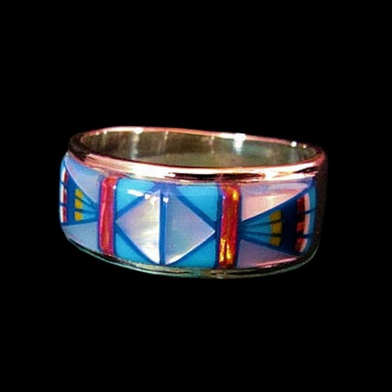 Navajo-Ring aus Silber,...