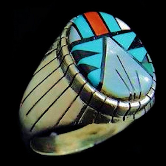 Ovale Navajo Symbool Ring