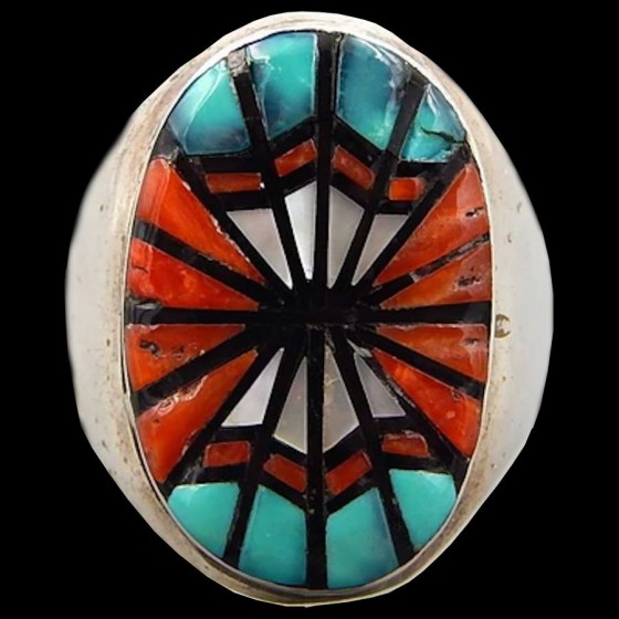 Navajo Oval Spider Web...