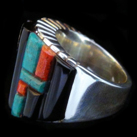 Navajo Overlay Ring, Jeais...