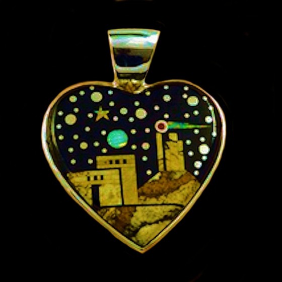 Colgante Corazón Pueblo y...