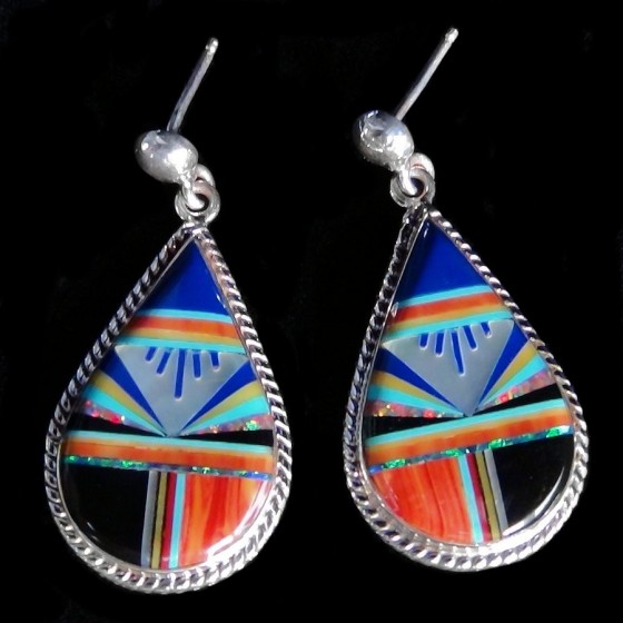  TEARDROPS SILVER EARRINGS