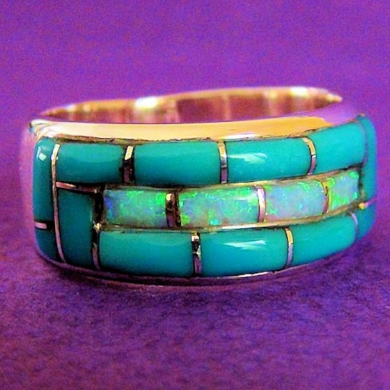 Navajo Opaal & Turkoois Ring
