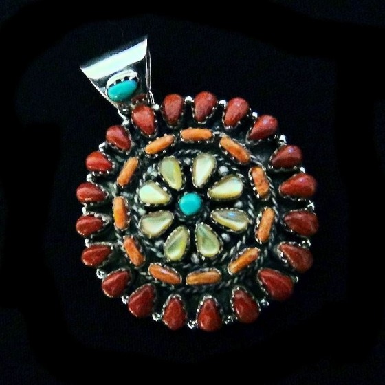 Pendentif Amerindien Soleil...