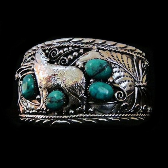 Bracelet Loup et Cabochons...