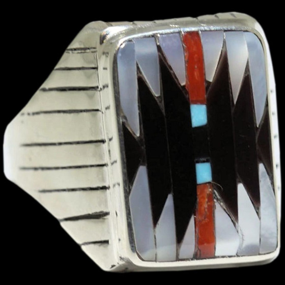 Anillo Símbolo Navajo en Nácar