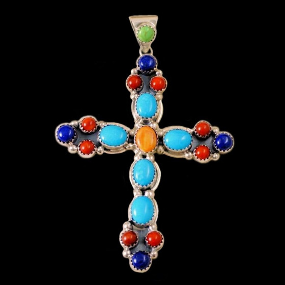 Pendentif Croix Navajo,...