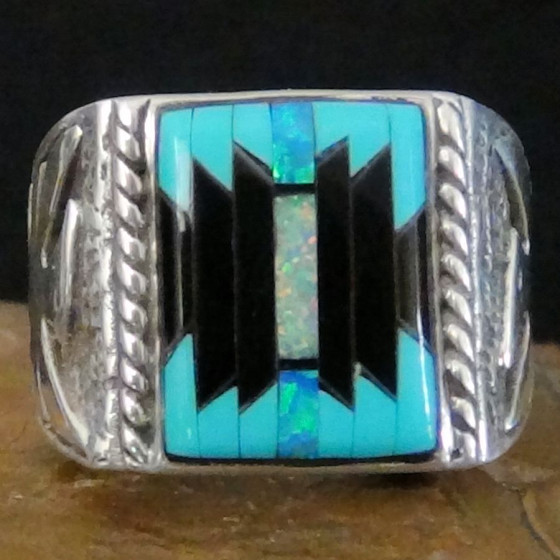 Navajo Micro Inlay-symboolring