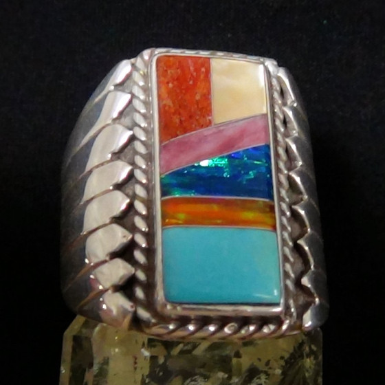 Bague Chevalière Zuni,...