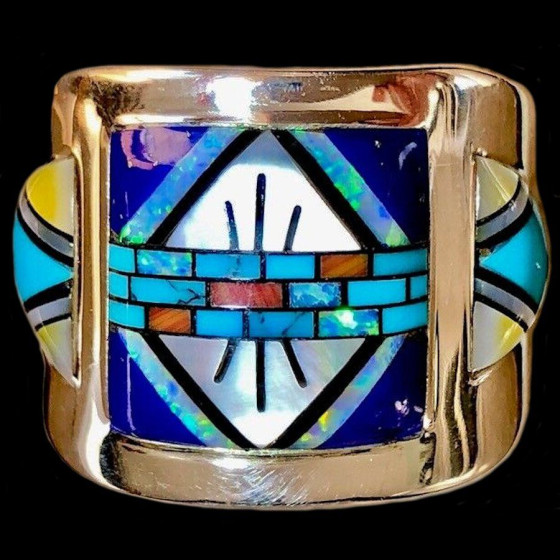 Navajo Design Square Signet...
