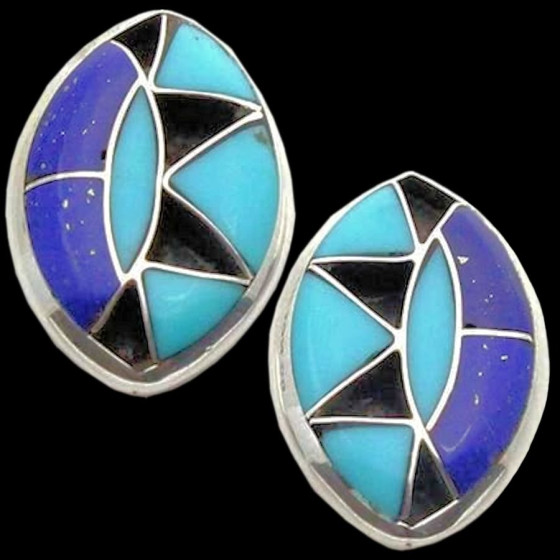 Zuni Symbol Earrings in...