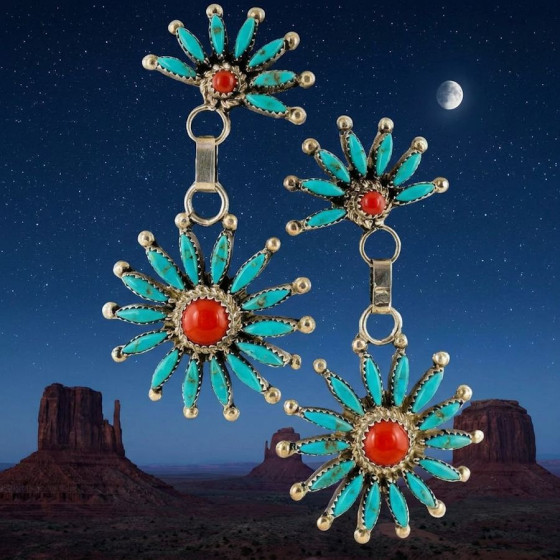 Boucles d'Oreilles Soleil,...