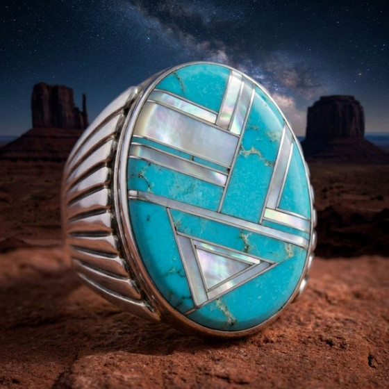 Navajo-Zuni-Silberring,...