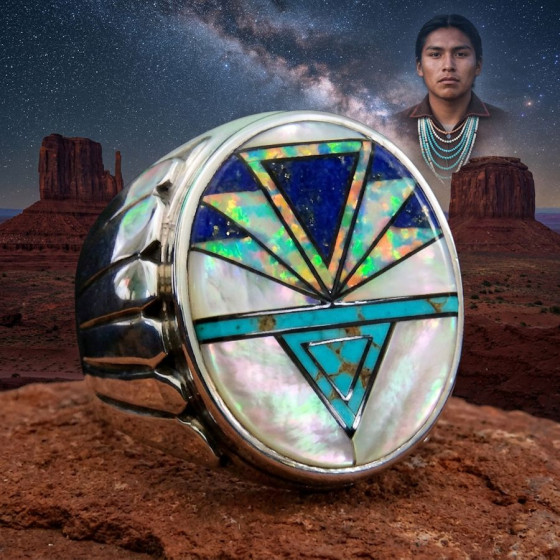 Pfeilspitze Türkis und Opal...