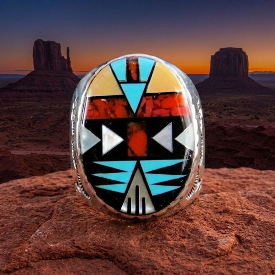Navajo Symbole Ring Aus...