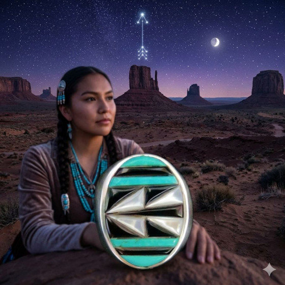 Anillo Zuni ovalado...