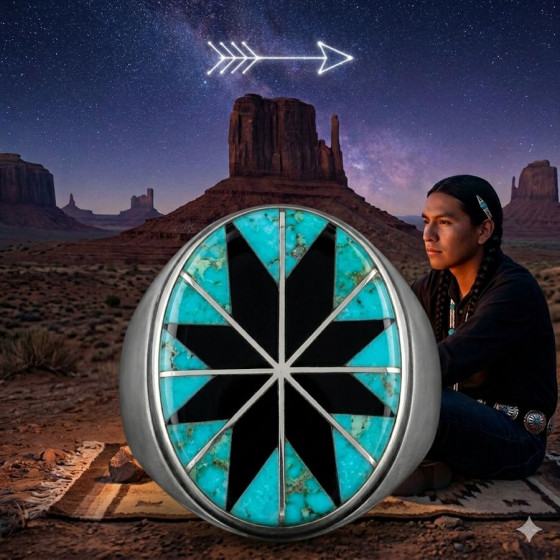 Sterling Silver Zuni Oval...