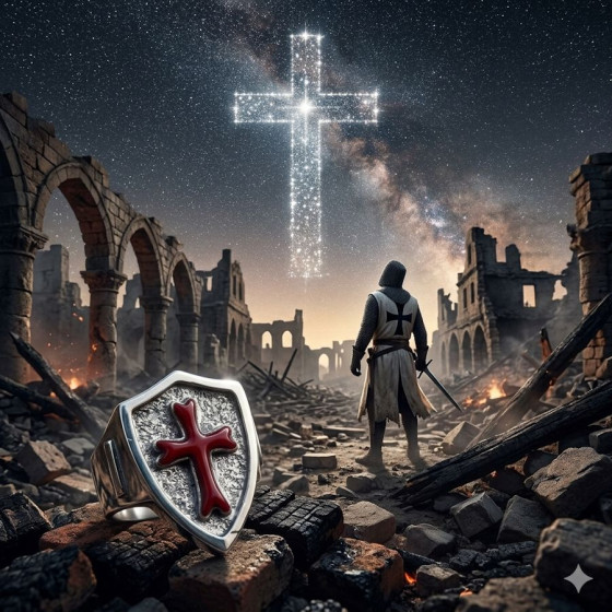 Bague Argent 925 Chevalier...