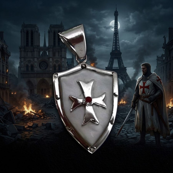 Pendentif Croix de Malte,...